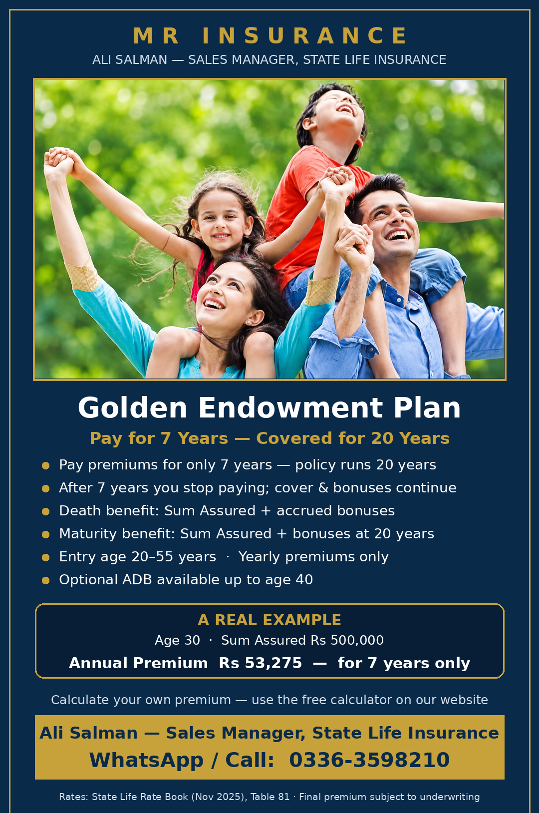 Golden Endowment Plan — poster